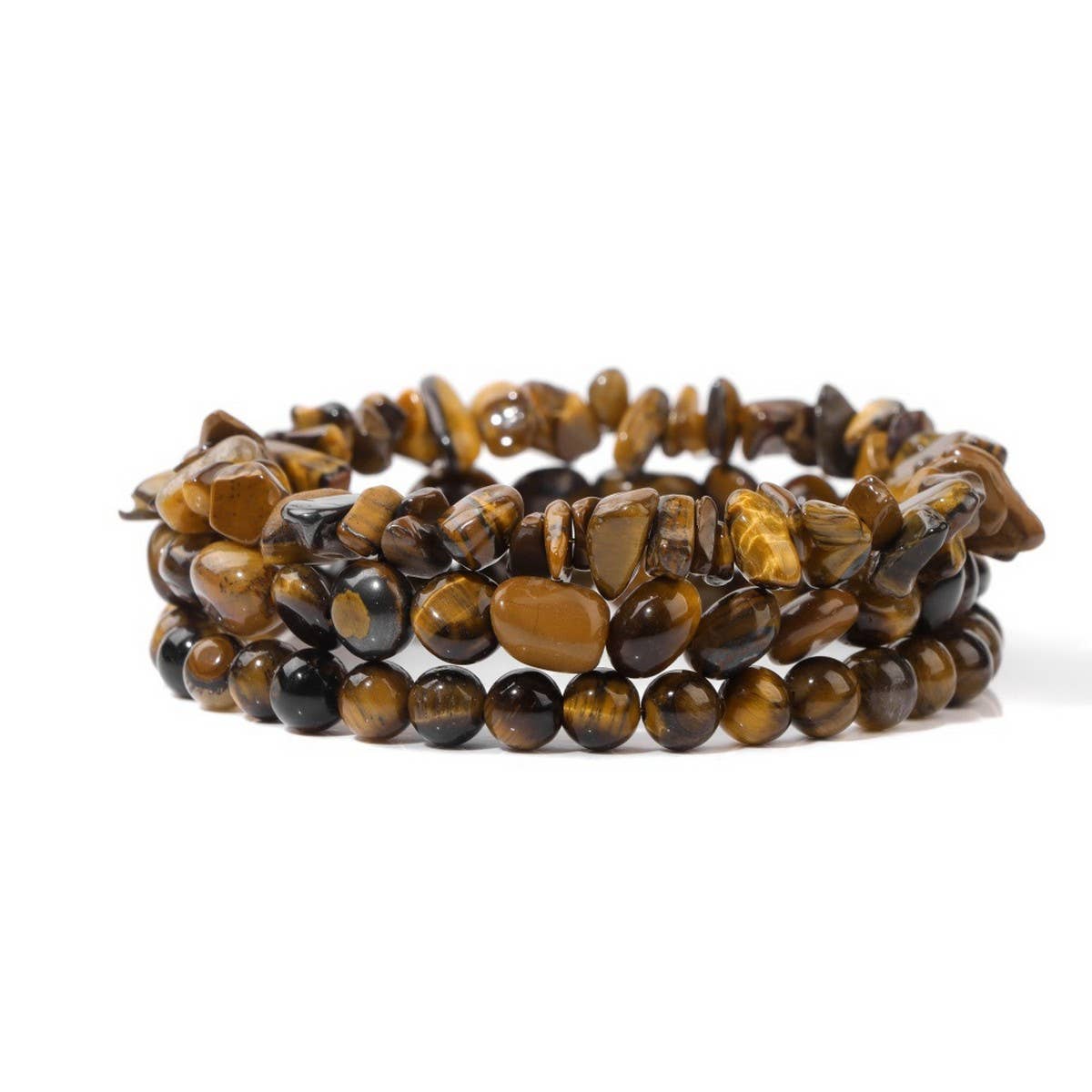 CWAJE4300_CANDY COLORED GRAVEL FASHION LAYERED BRACELET
