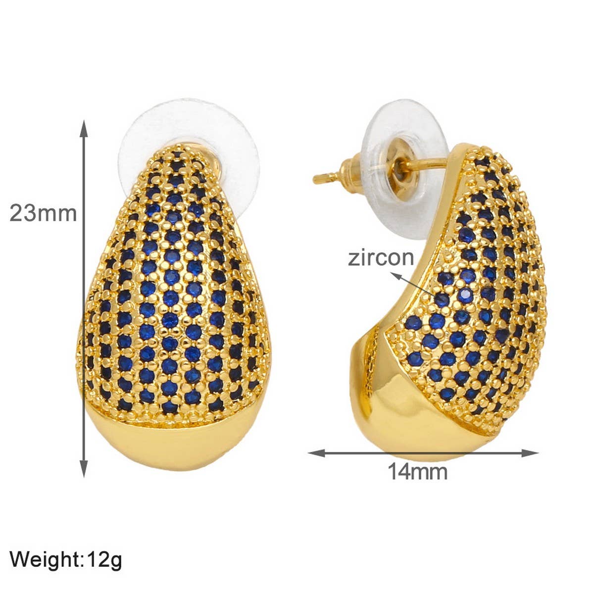 FASHIONABLE DROPLET SHAPED EARRINGS