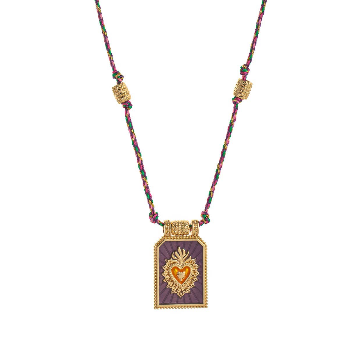 FASHIONABLE AND SIMPLE COLORFUL PENDANT NECKLACE_CWMM3915