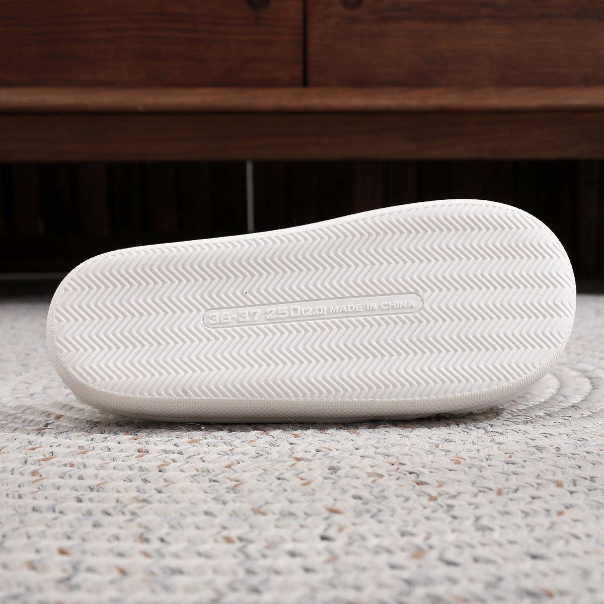 WINTER CHRISTMAS TREE PATTERNED COTTON SLIPPERS