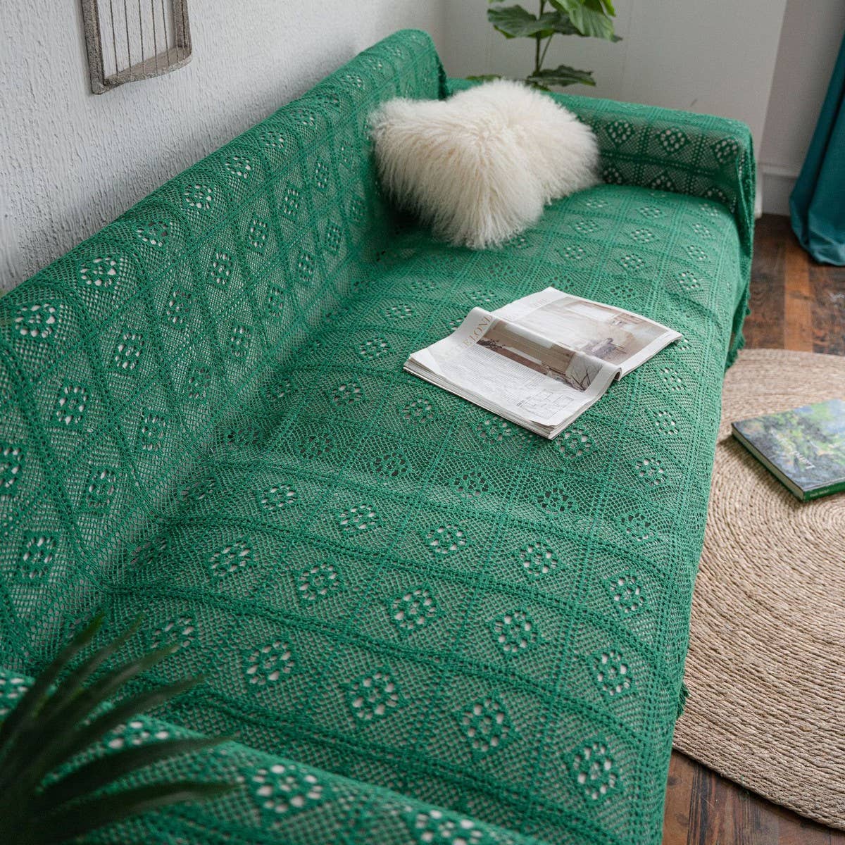 RETRO COUNTRY STYLE HOLLOW SOFA THROW_CWMM1650