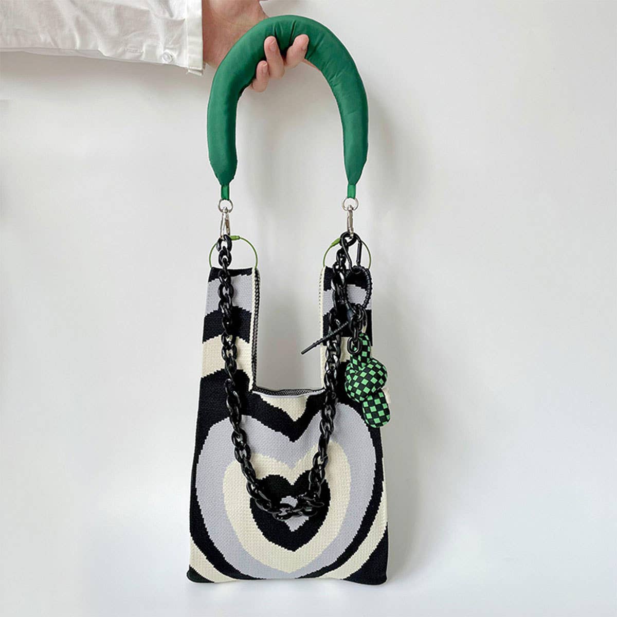 ADJUSTABLE KNITTED SHOULDER STRAP CHAIN BAG STRAP_CWMM1071