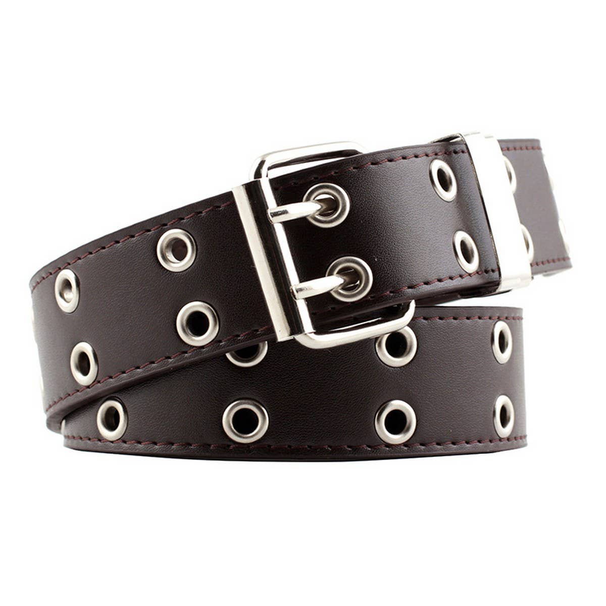 PUNK JEANS DOUBLE EXHAUST EYES WIDE PU BELT_CWABE0347