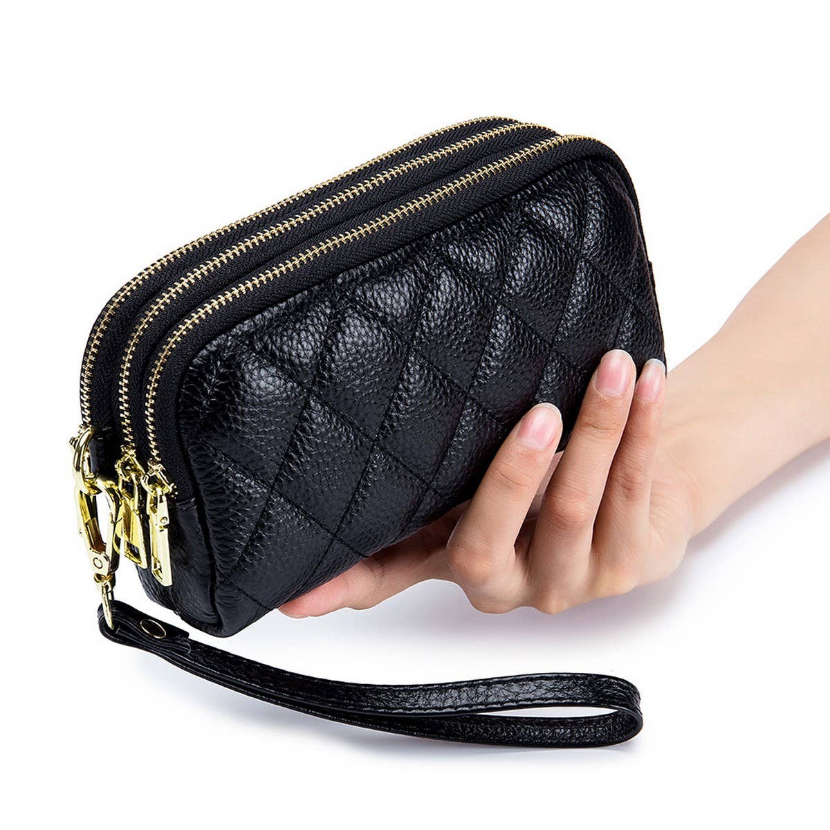 THREE-LAYER COWHIDE MULTIFUNCTIONAL LEATHER WALLET_CWAB3735