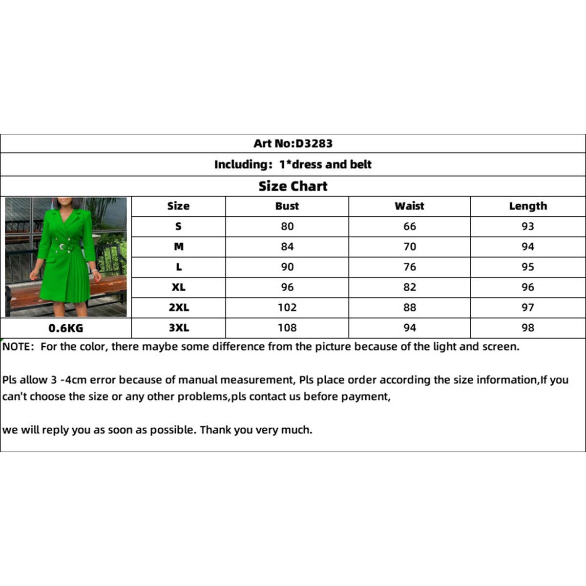 HIGH WAIST FASHIONABLE WAIST MID-LENGTH SUIT DRESS