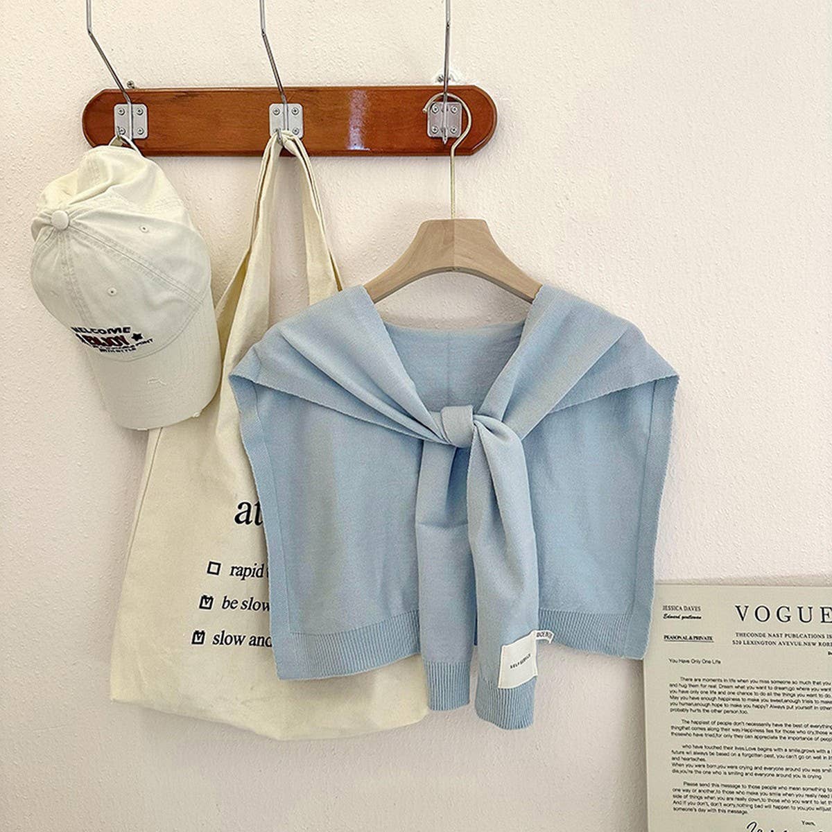 Solid Color Knitted Knotted Shawl??œCasual & Cozy _CWASC0757