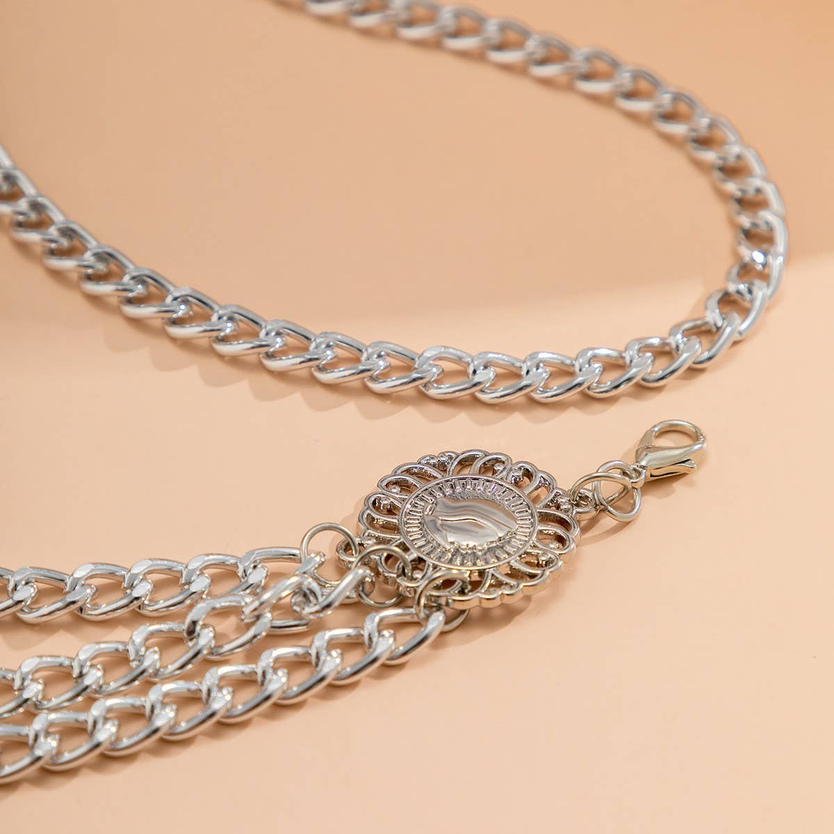 ALLOY MULTI LAYER WAIST CHAIN BODY CHAIN_CWMM0658