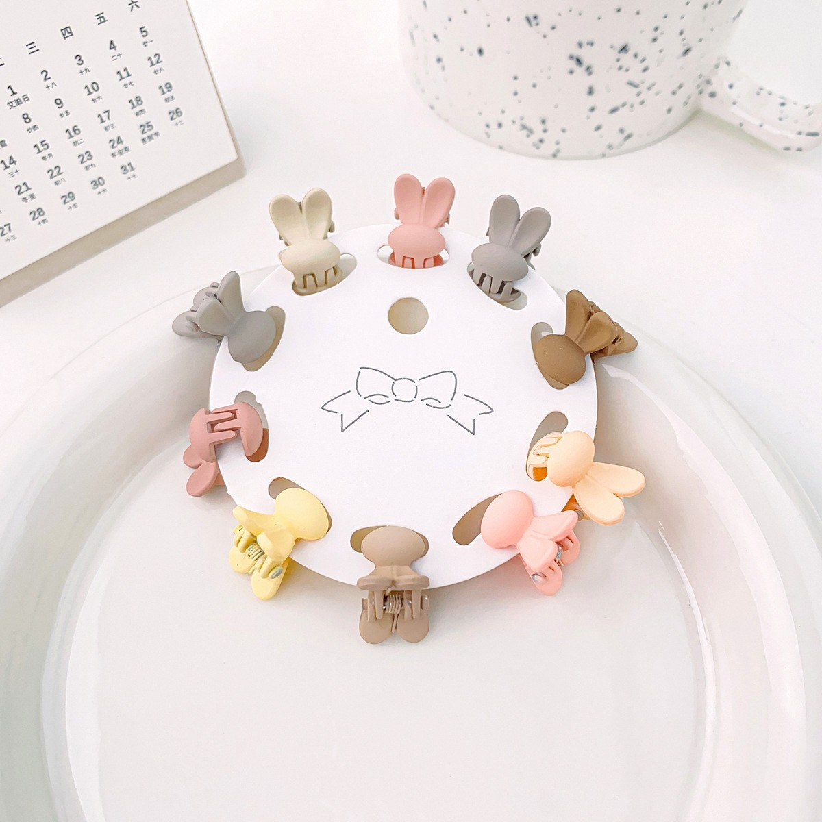 10pcs Mini Candy Color Hair Claw Set - Cute Style_CWAHA0715