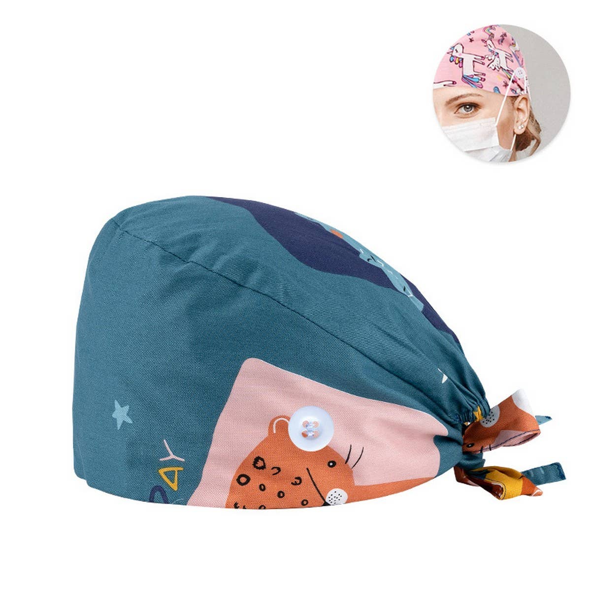PURE COTTON CARTOON PRINT THIN TOE CAP_CWAH3389