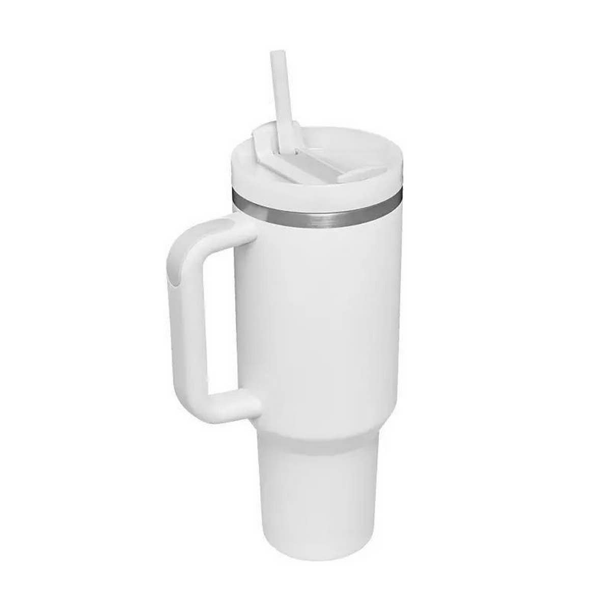 40oz Insulated Tumbler with Handle & Straw, Car Cup_CWMM7900