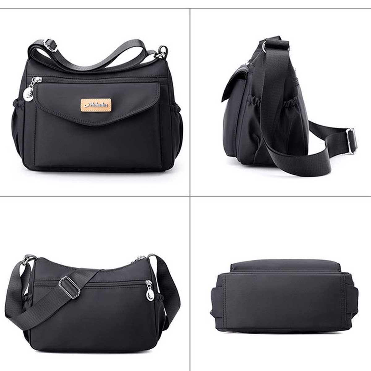 LARGE CAPACITY CASUAL NYLON SHOULDER BAG