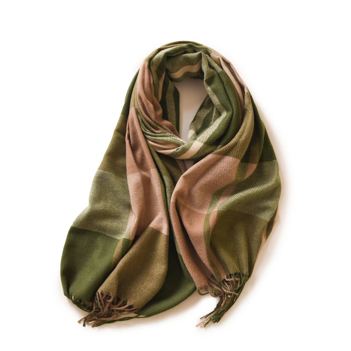 Plaid Winter Scarf ??Soft Thick Fringe Shawl 2025_CWASC0168