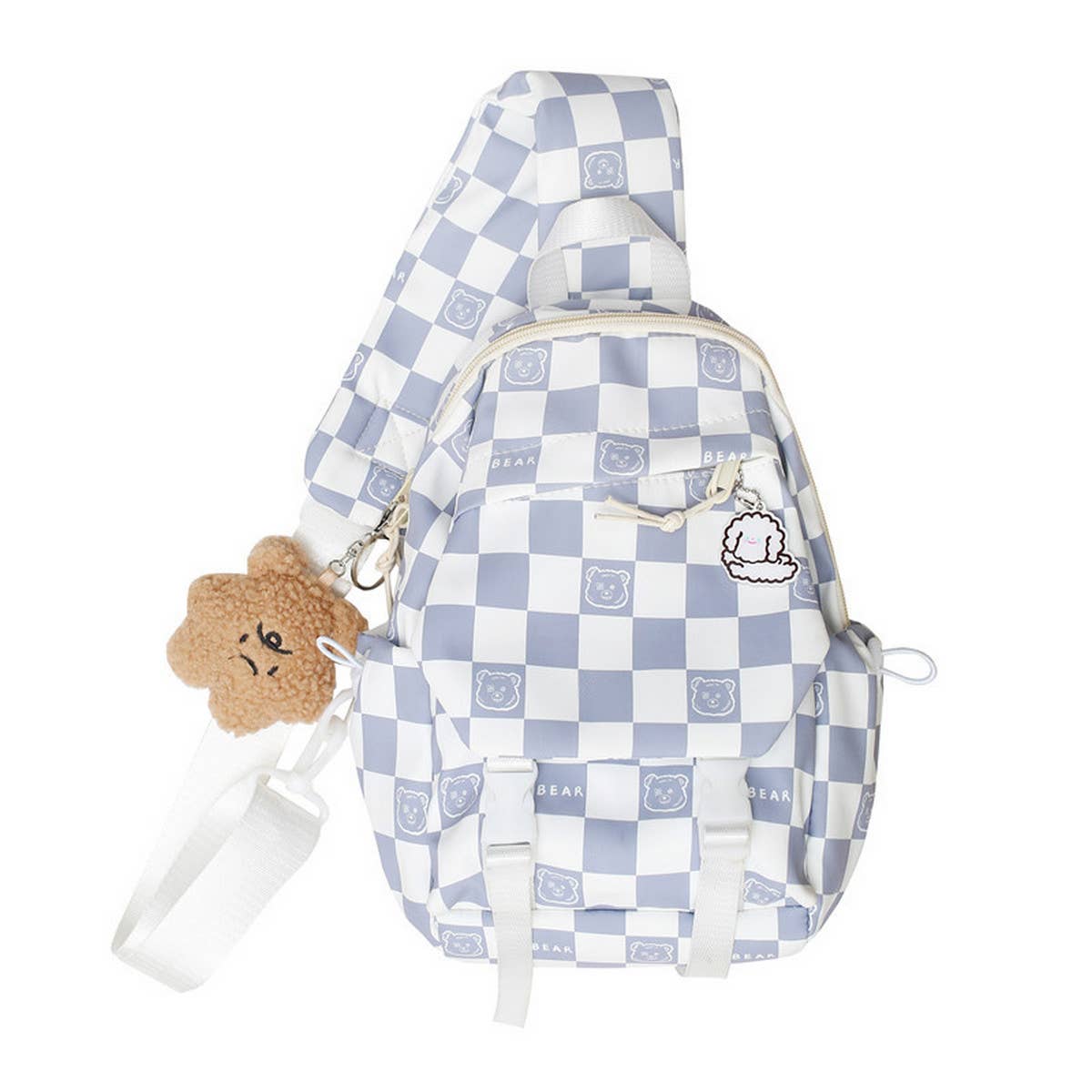 CLASSIC CONTRAST PLAID SHOULDER BAG_CWAB1607
