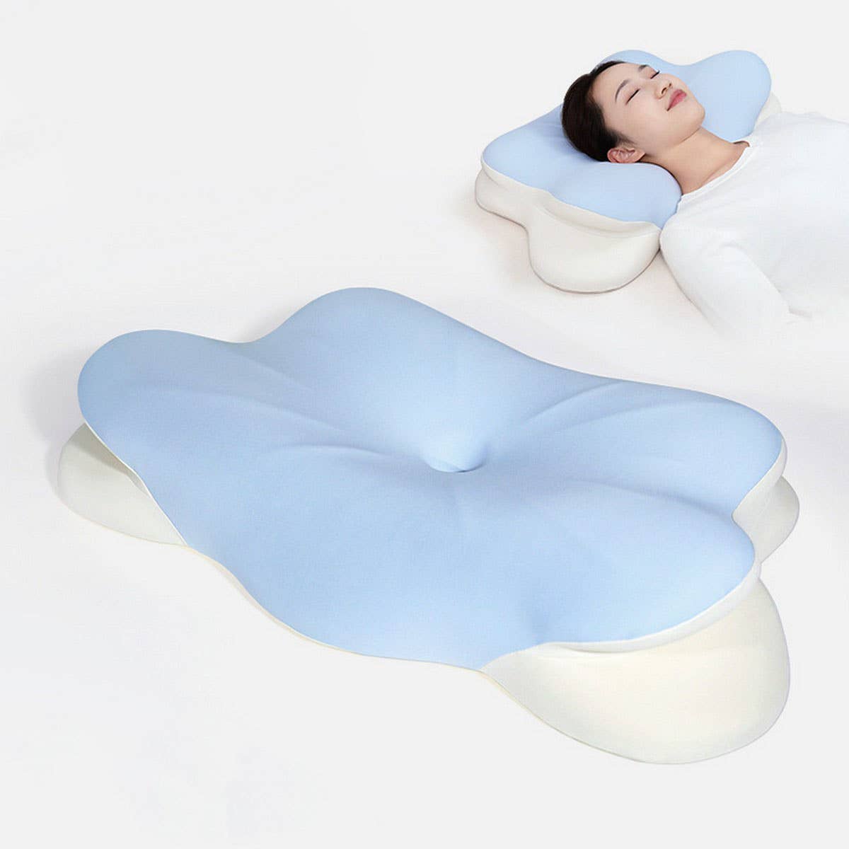Pressure Relief Memory Foam Neck Pillow, Adult_CWMM8087