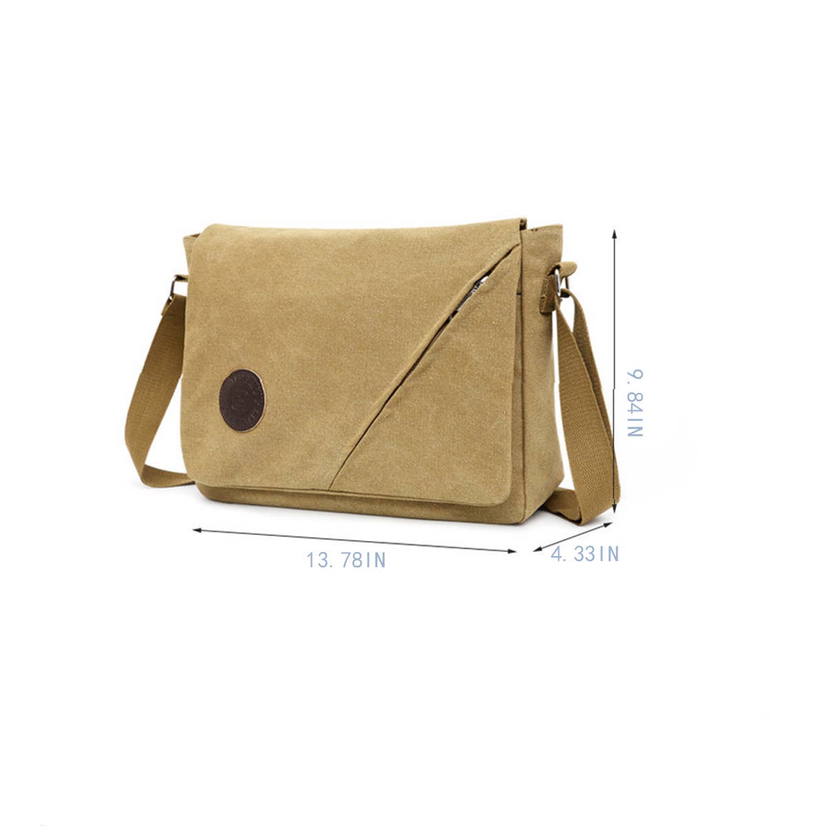 VINTAGE BACK-TO-SCHOOL CANVAS SATCHEL_CWAB2215