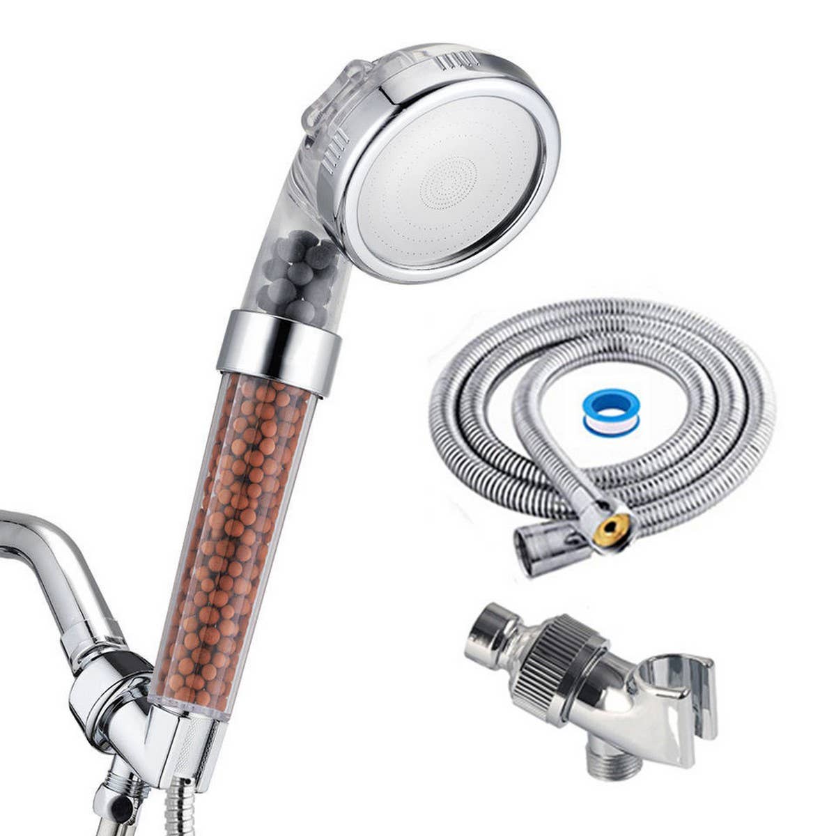 MASSAGESHOWER NEGATIVE ION PRESSURIZED SHOWER HEAD