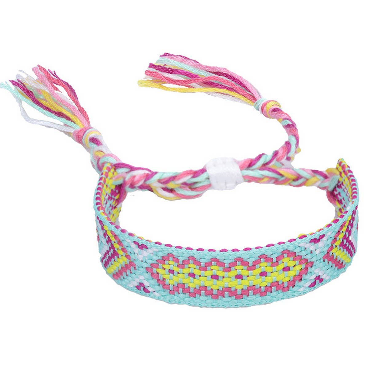ETHNIC STYLE COLORFUL TASSEL WOVEN BRACELET