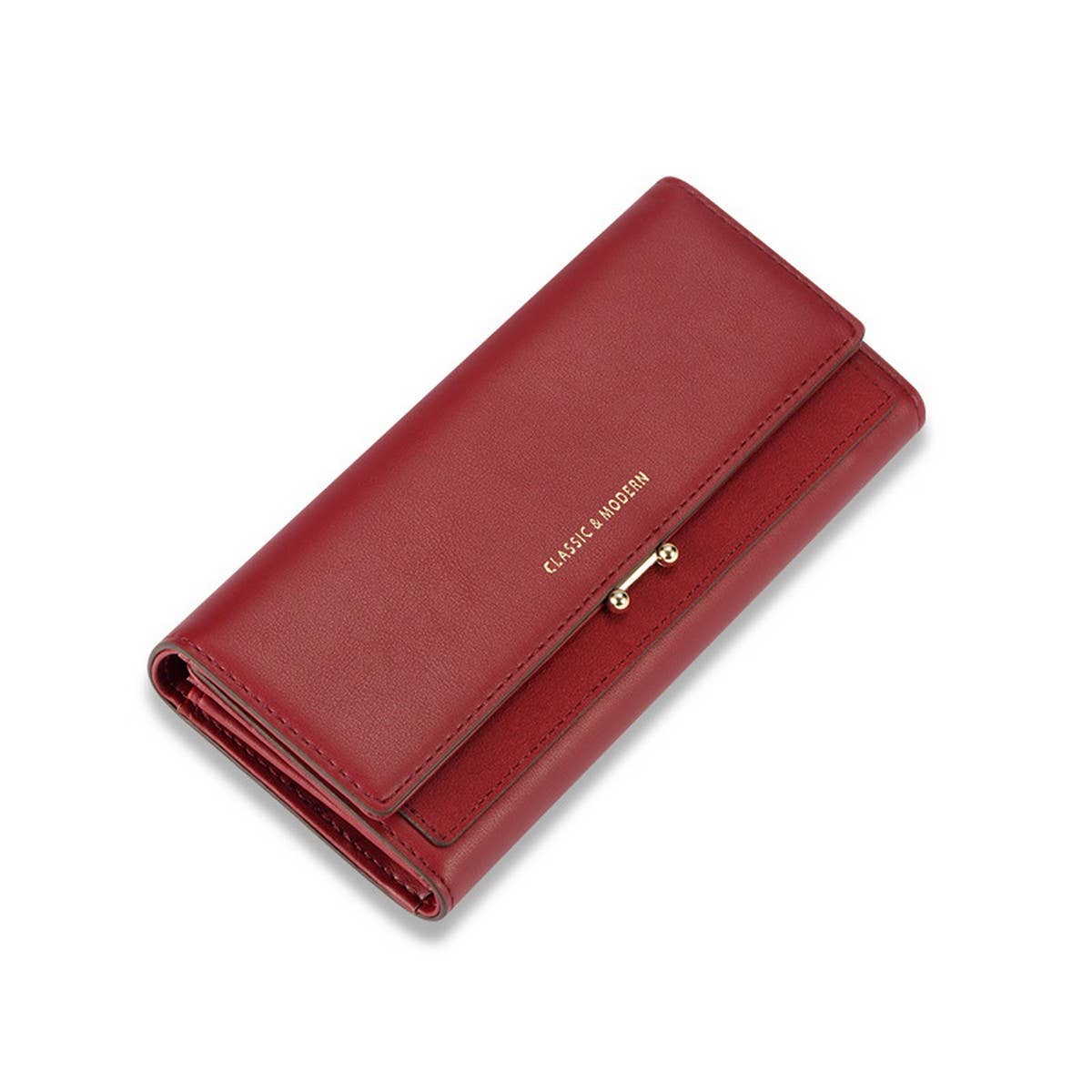 RETRO MULTI POCKET ZIPPER WALLET_CWAB1647