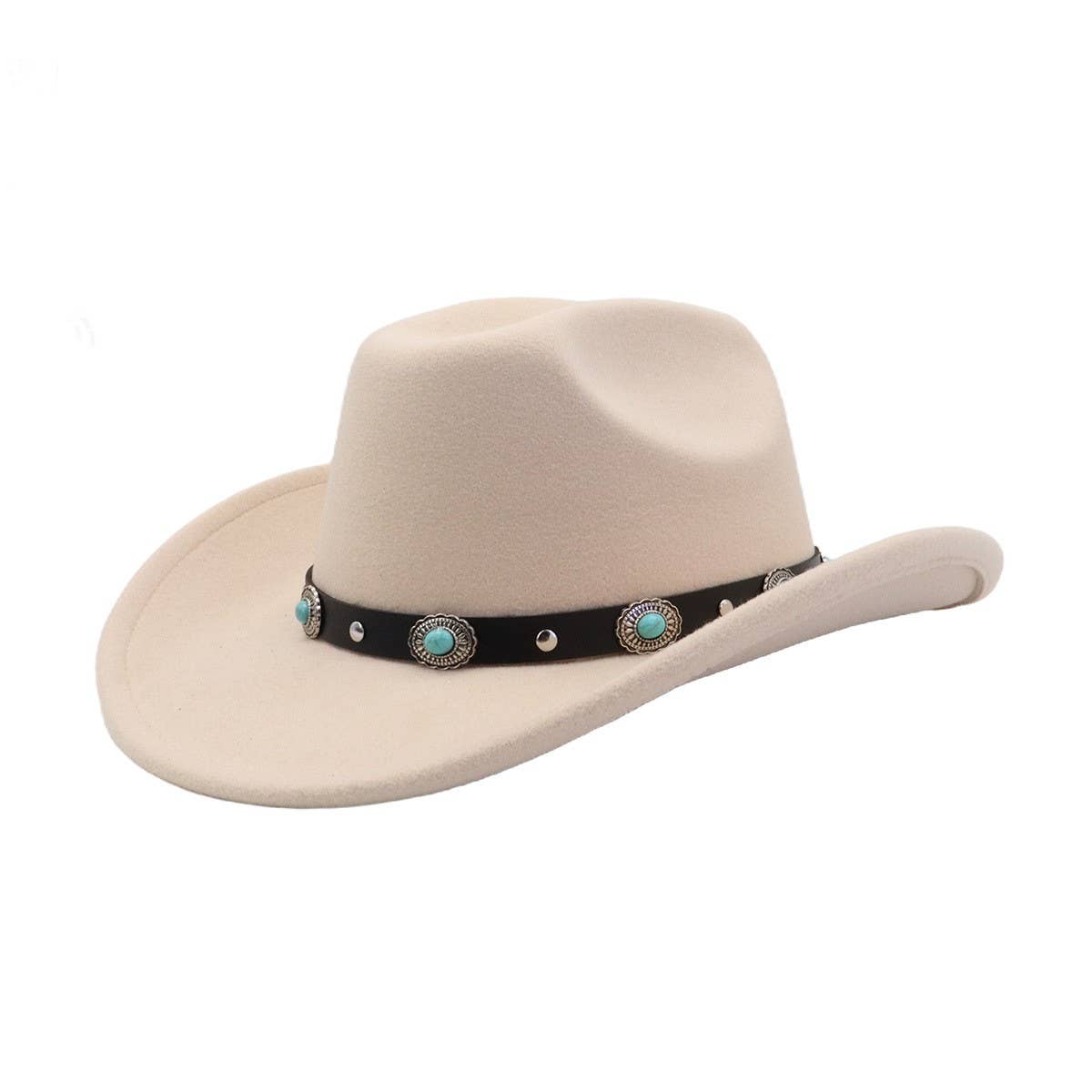 Couple¡¯s Polyester Cowboy Jazz Hat Ethnic Style_CWAH04384