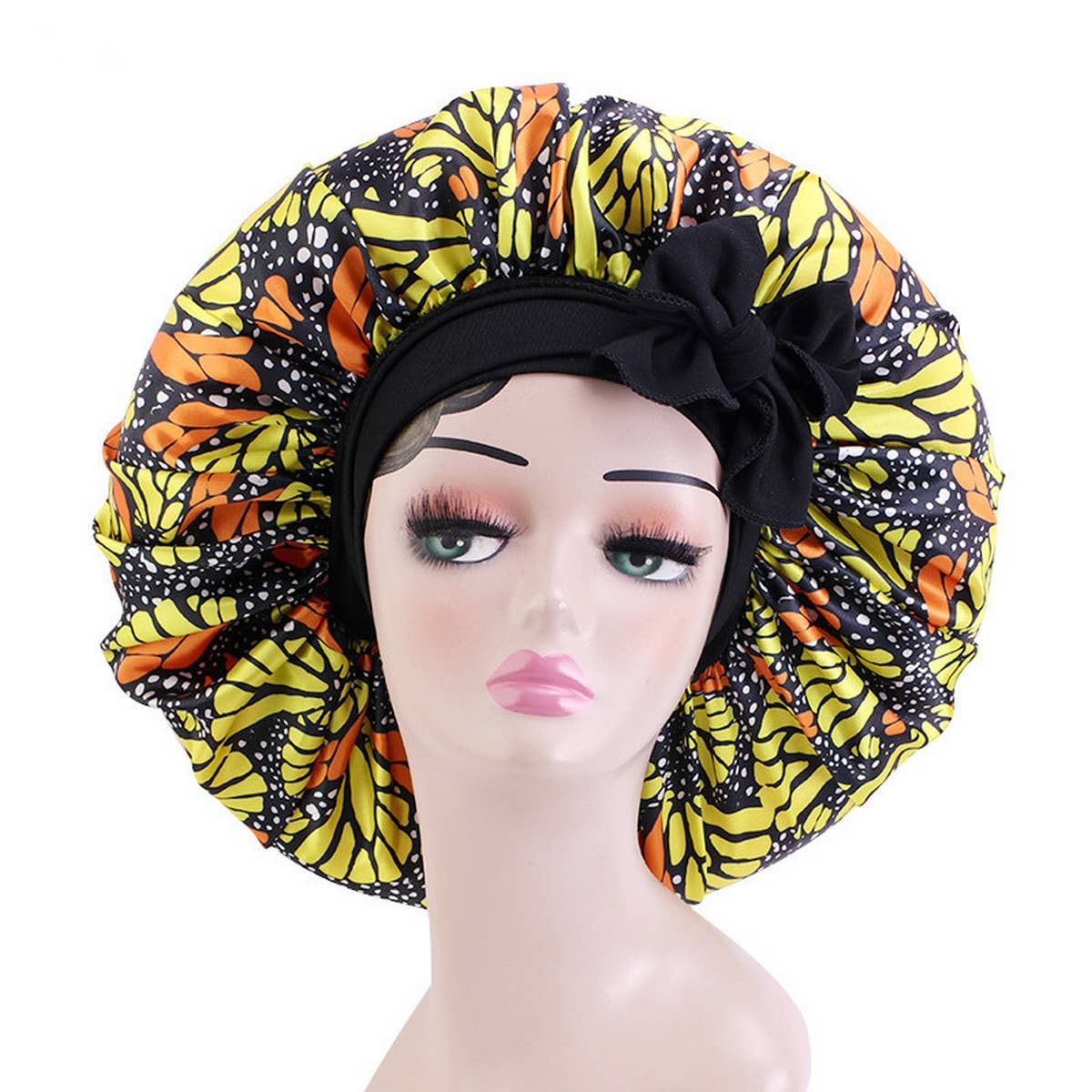 PRINTED STRETCHY RIBBON NIGHTCAP_CWAH1482