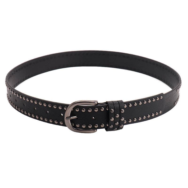 Riveted five-star punk hot girl jeans women belt