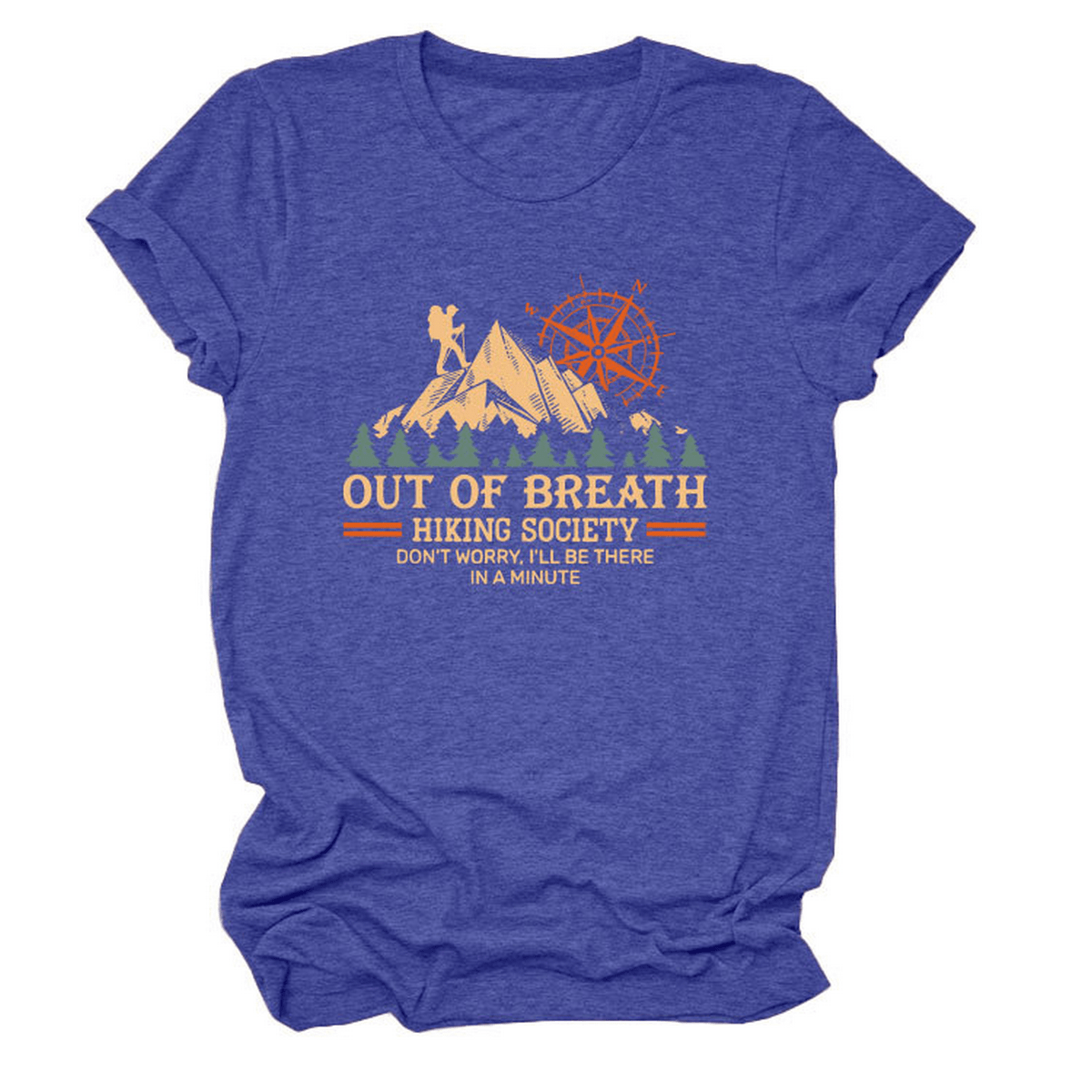 Comfy Crew Neck Tee – Hiking Quote for Women_CWTTS1523