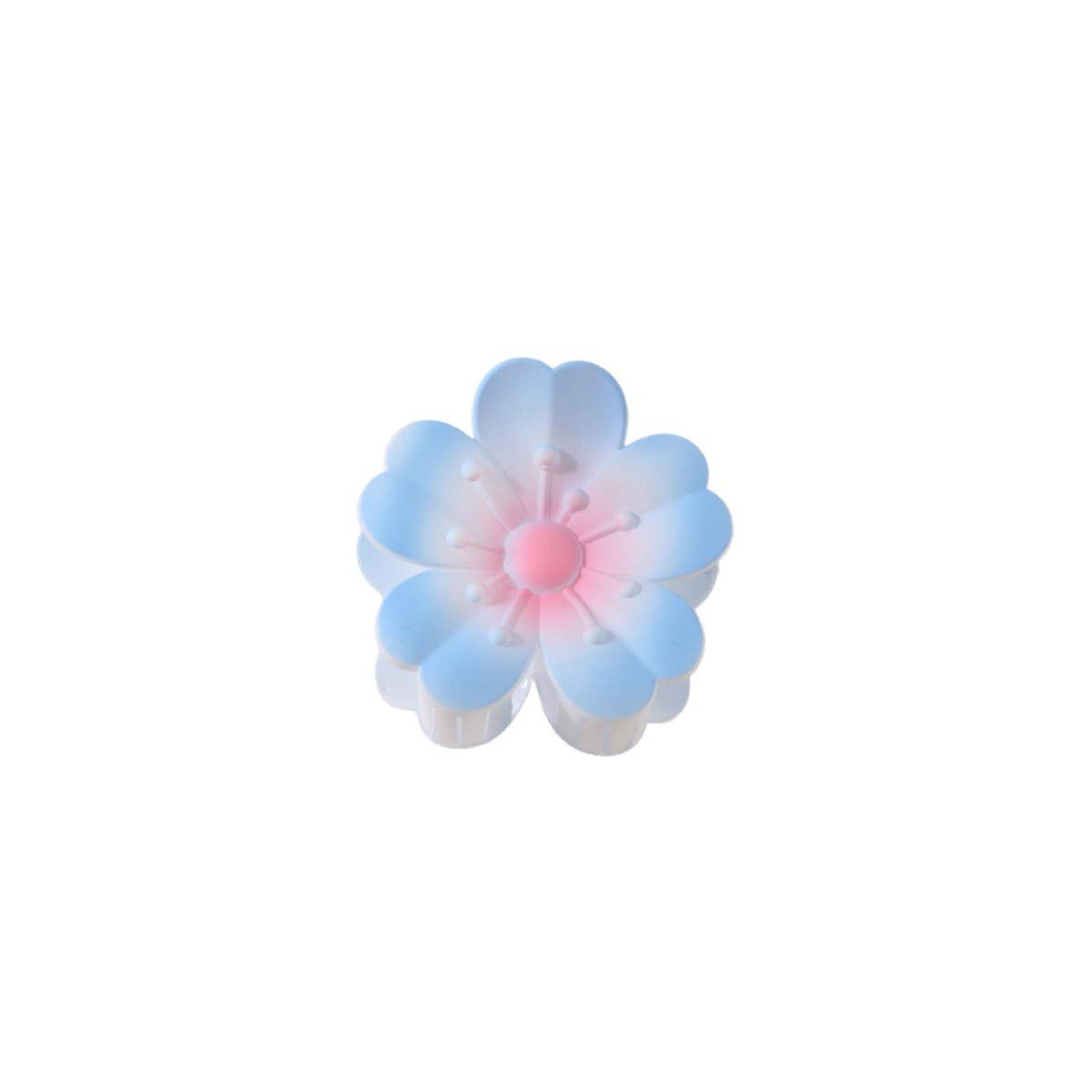 Flower Gradient Heart Petal Hair Claw Clips