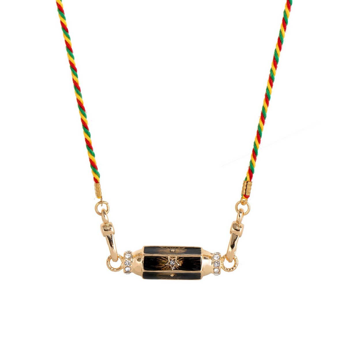 Evil Eye Charm Choker ??Colorful Cotton Pendant_CWMM6968