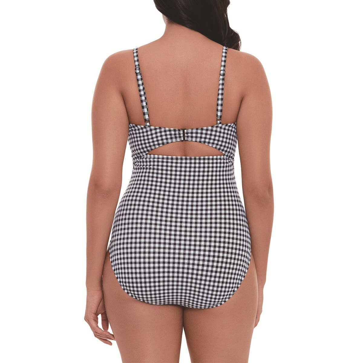 LEOPARD PRINT SLIM CUT-OUT BIKINI SWIMSUIT