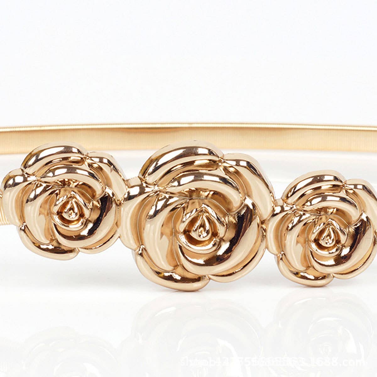 WOMEN FLOWER PATTERN BELT WAIST CHAIN_CWABE0215
