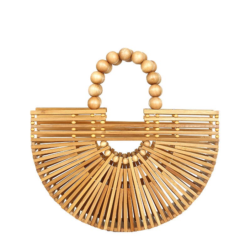 Weave fashionable hollowed-out pearl handbags