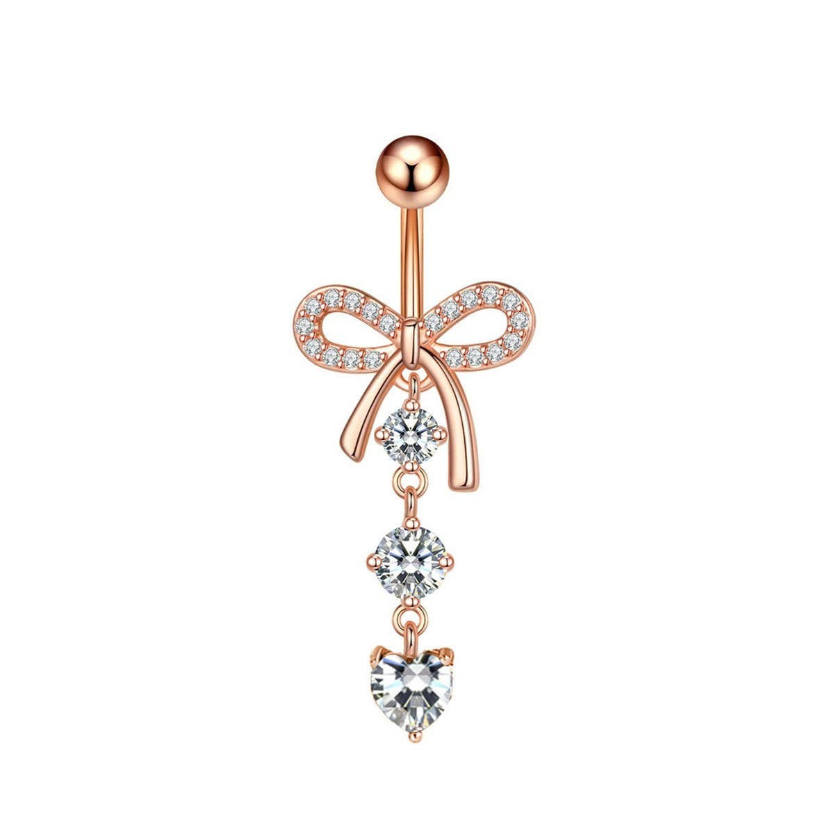 Bow Knot CZ Belly Ring ??Minimalist Bestseller_CWMM9197