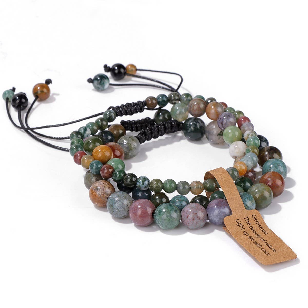 CWAJE4233_NATURAL STONE SIMPLE BRAIDED BRACELET
