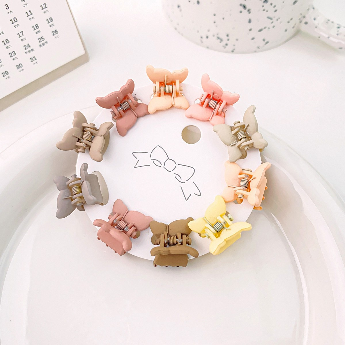 10pcs Mini Candy Color Hair Claw Set - Cute Style_CWAHA0715