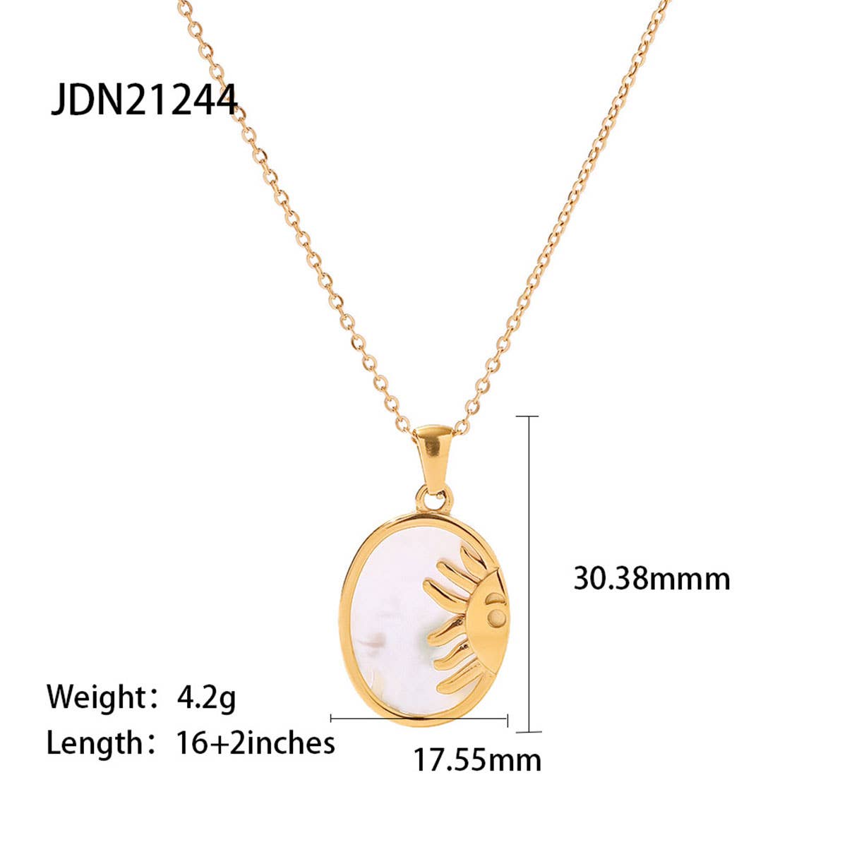 FRENCH FASHION VINTAGE STAINLESS STEEL NECKLACE