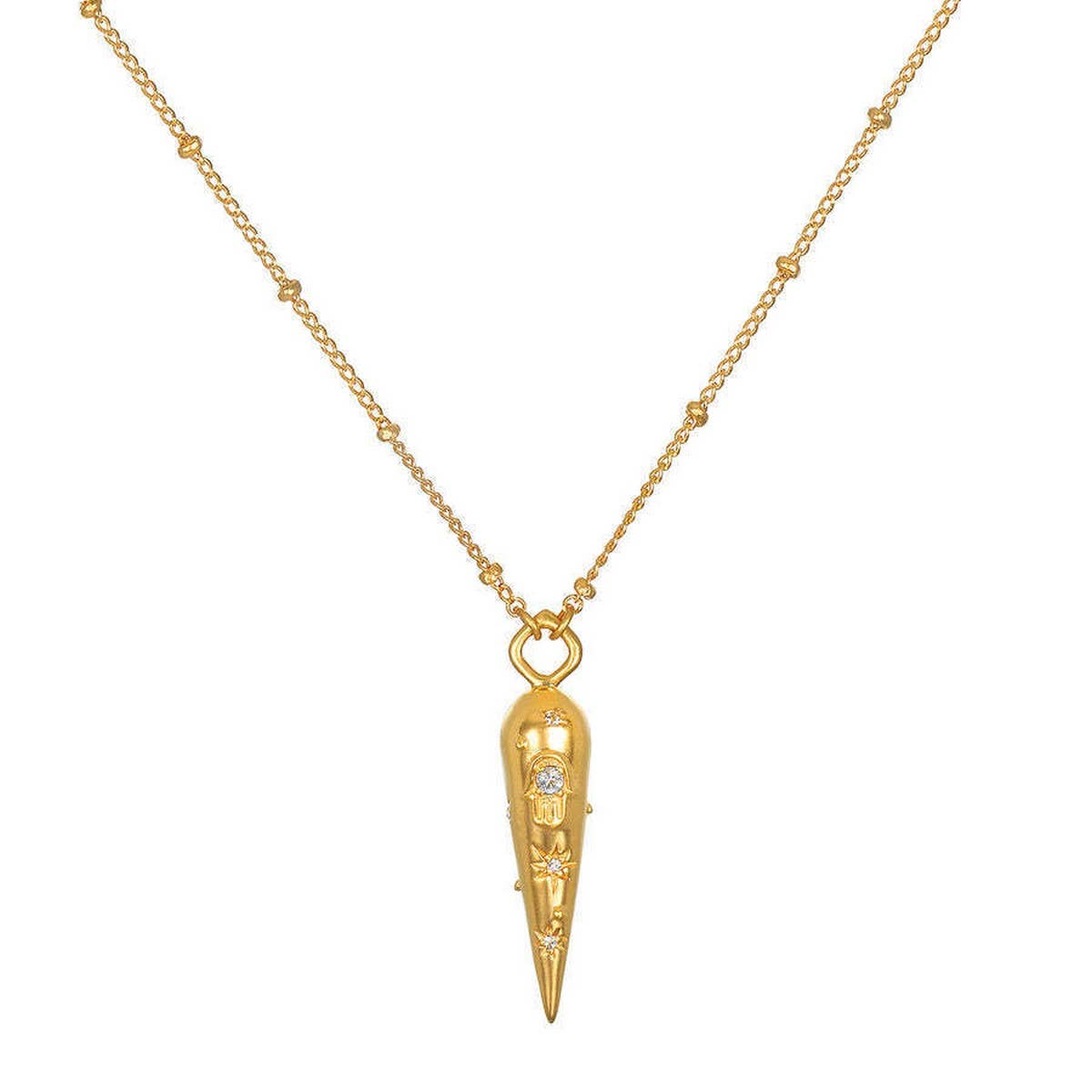 EXQUISITE VINTAGE SNAKE SHAPE ZIRCONIA NECKLACE_CWMM3826