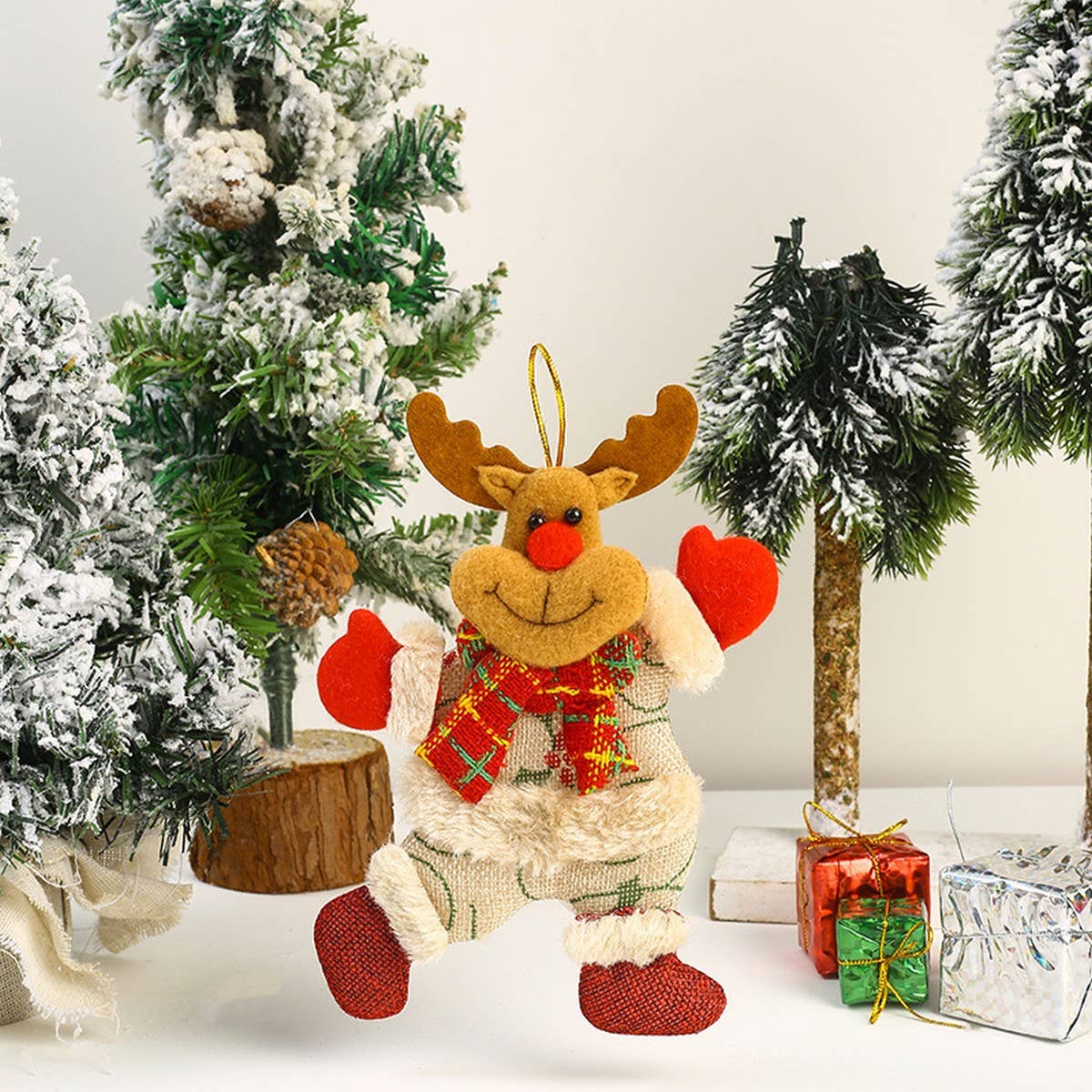 CHRISTMAS CLOTH FIGURINE CHRISTMAS TREE PENDANT