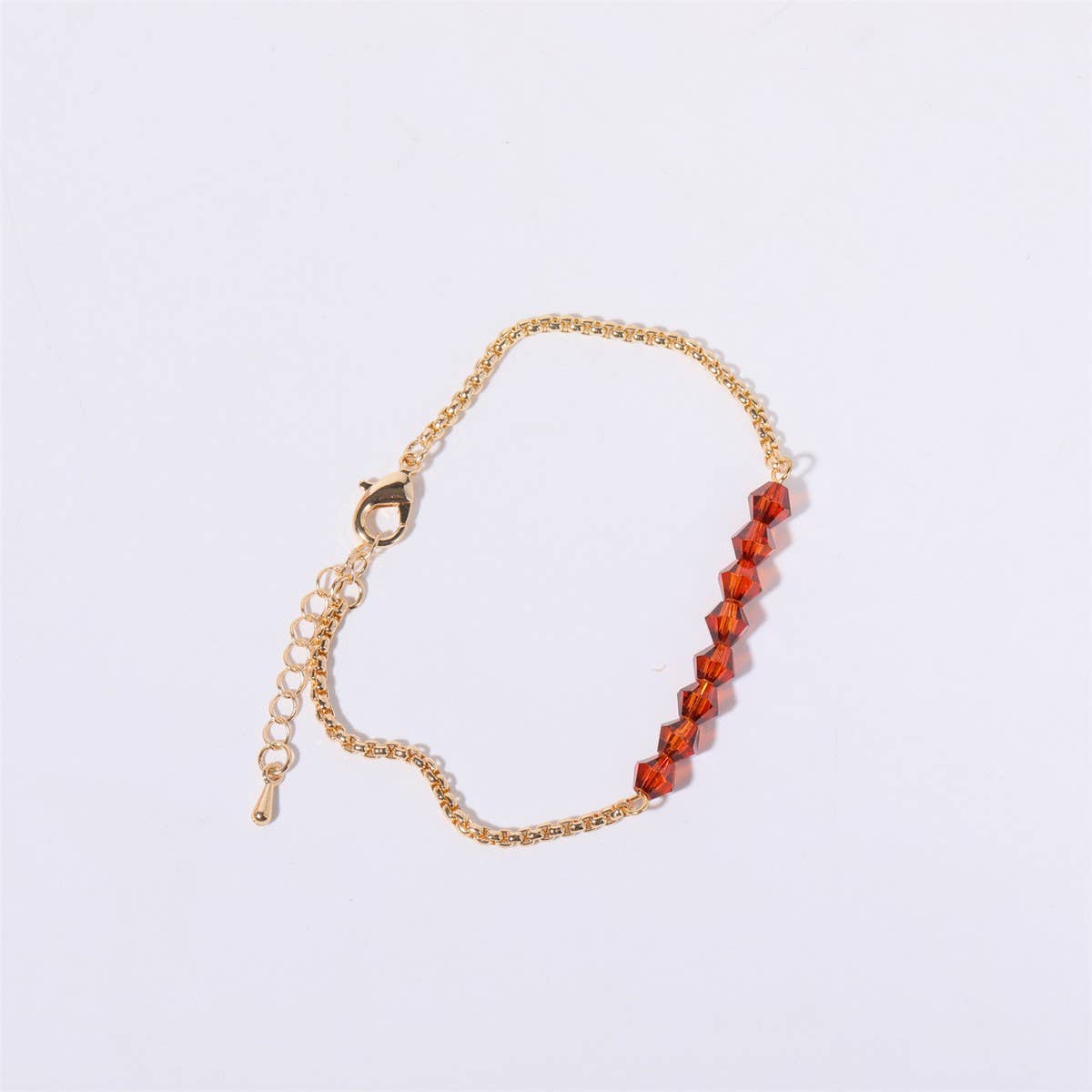 Women's Birthstone Colored Beaded Bracelet
