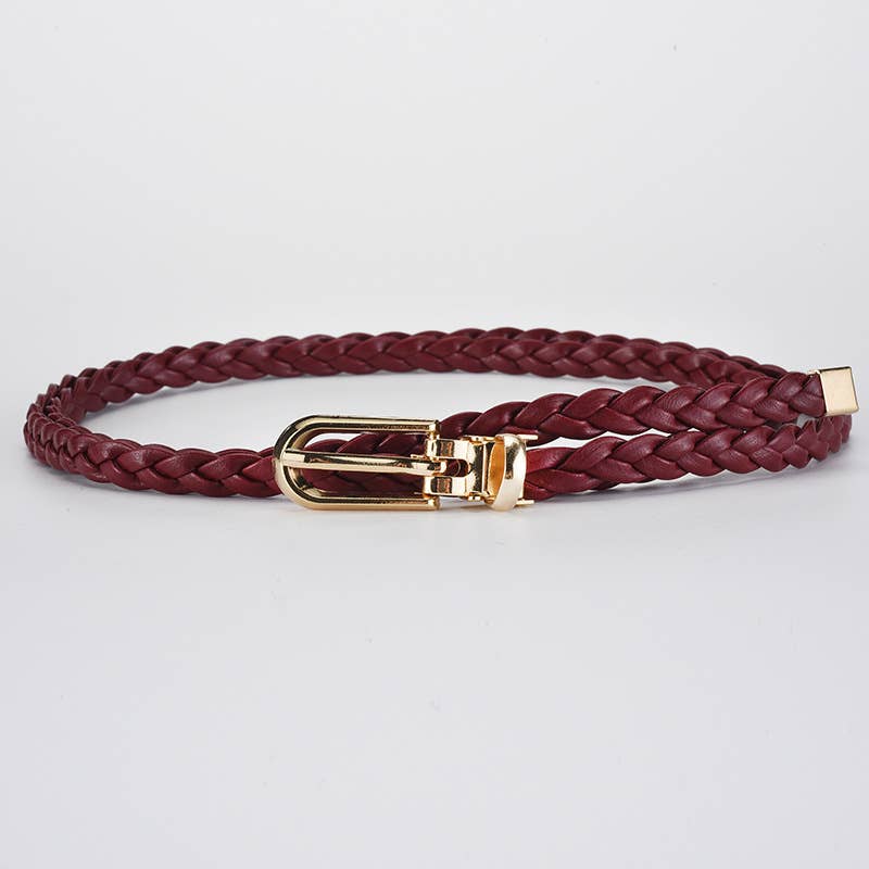 Tie knots to decorate weave a candy-colored belt