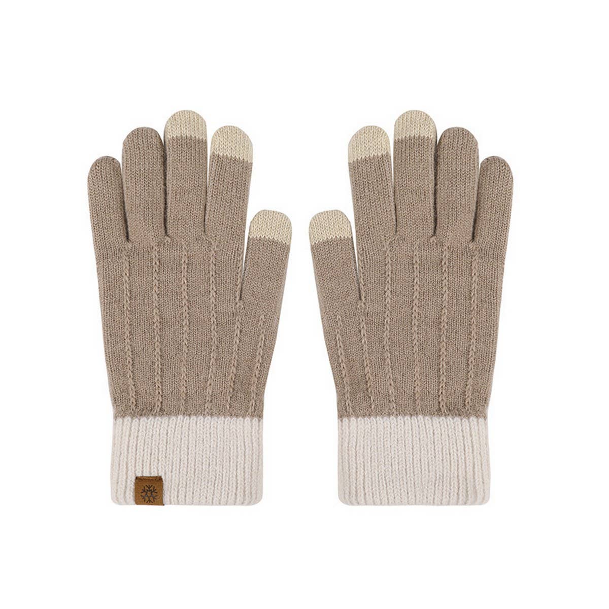 WINTER WOMEN'S HALF FINGER FLAP KNIT GLOVES_CWAG0384