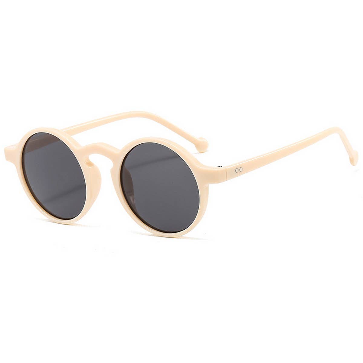 ROUND FRAME TINTED LENS FASHION GLASSES UNISEX