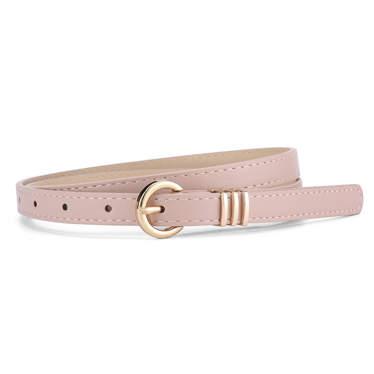 VINTAGE LEATHER SKINNY WOMEN'S BELT