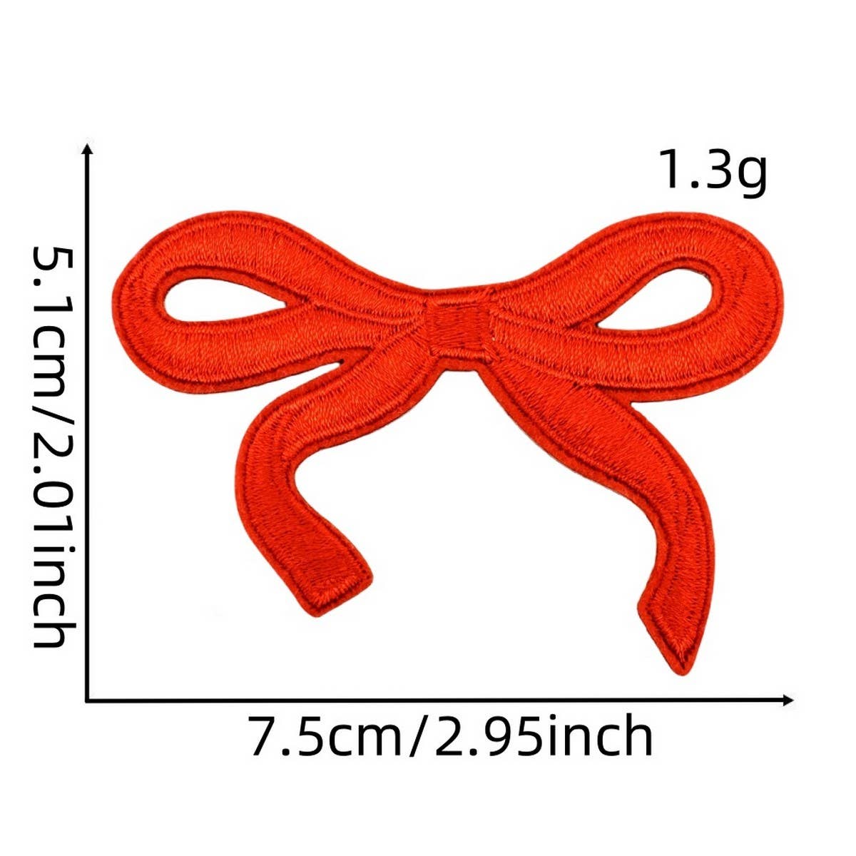 NEW BABY COLORFUL BOW EMBROIDERED PATCH