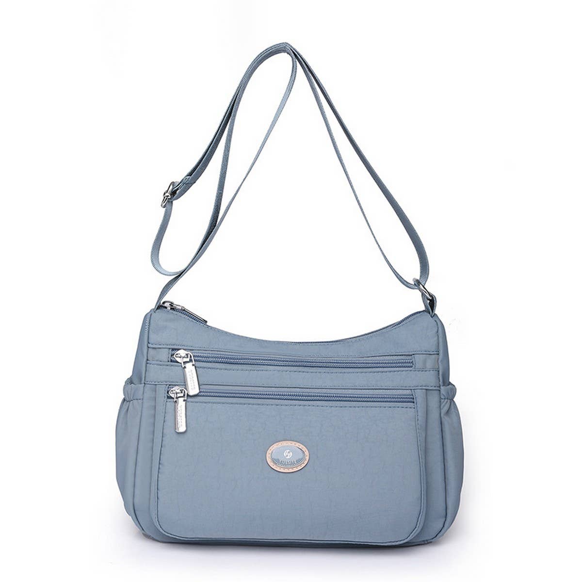 LARGE CAPACITY SIMPLE NYLON SHOULDER MESSENGER BAG_CWAB3521