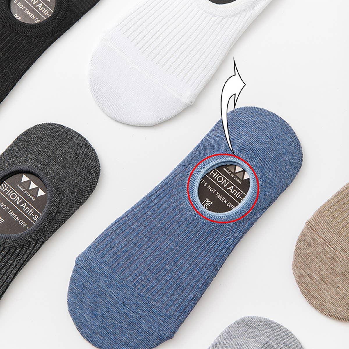 CWMS2464_SUMMER NON-FALLING SILICONE ANTI-SLIP SOCKS