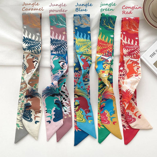 VERSATILE ANIMAL JUNGLE PRINT RIBBON HEADBAND