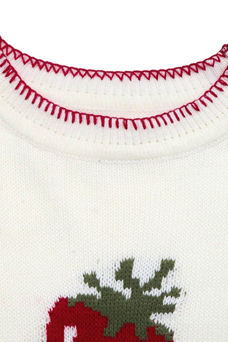 CWOSWL6911_CREW NECK STITCH DETAIL PULLOVER SWEATER