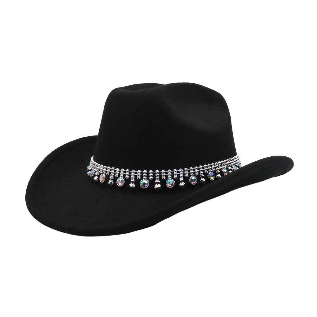 Western Ethnic Wool Fedora Hat for Fall & Winter_CWAH04474
