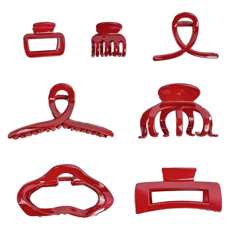 High-end PC large clip solid-color hair clip