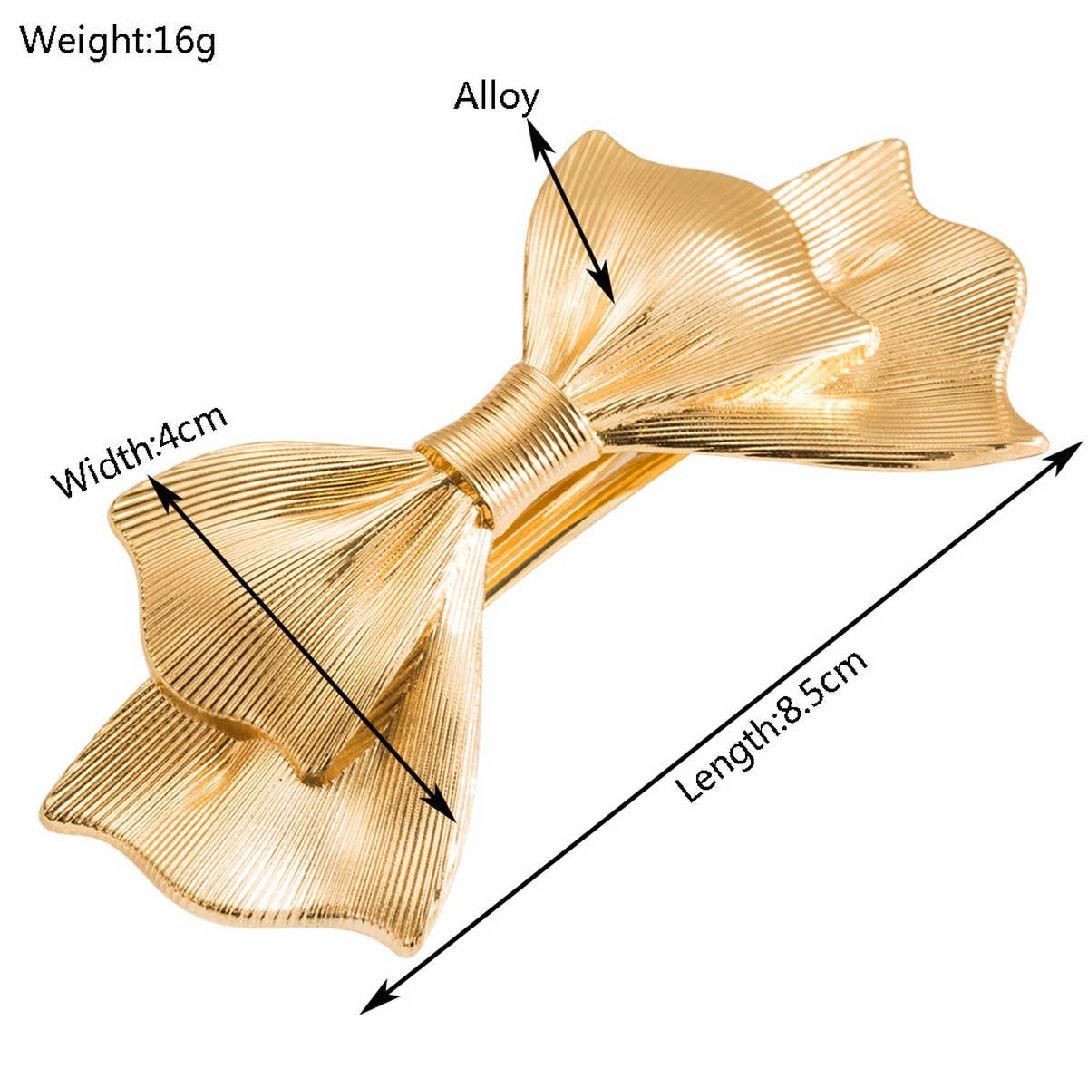 Chic Geometric Bow Spring Hair Clip for Women_CWAHA6199